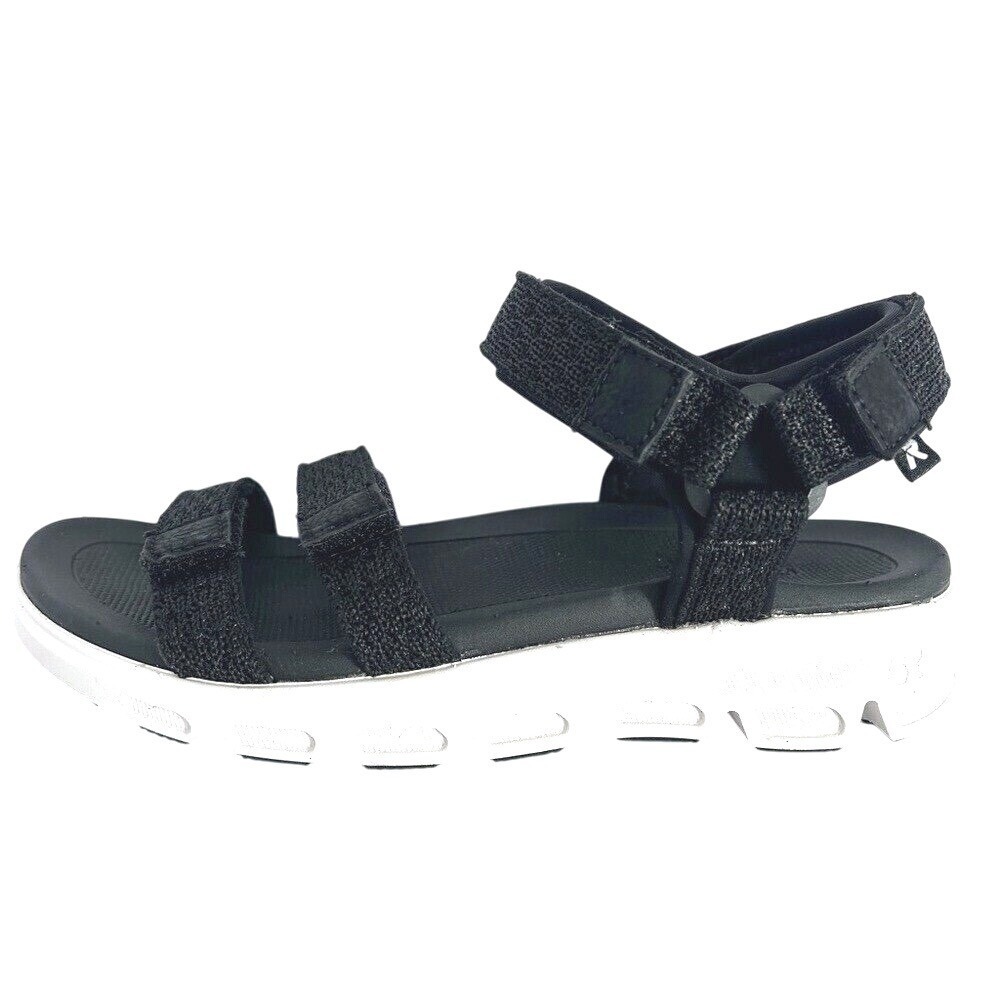 Reiker Black Adjustable Strap Sport Sandals‎ Comfort Walking Shoes Womens 5.5